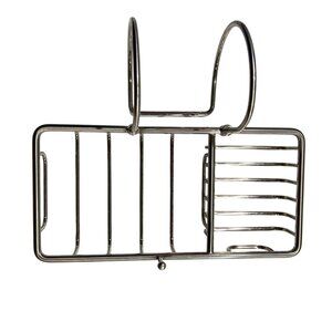 Stainless Steel Over-The-Sink Sponge & Soap Holder With Drainage Design C39